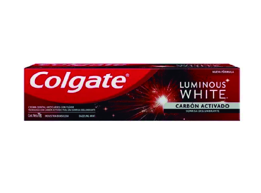  PASTA DENTAL  70 GR PACK X3 LUMINOUS WHITE CARBON 