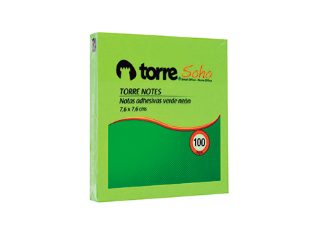  NOTA ADHE. MEDIANA 100 HJ VERDE NEON TORRE 