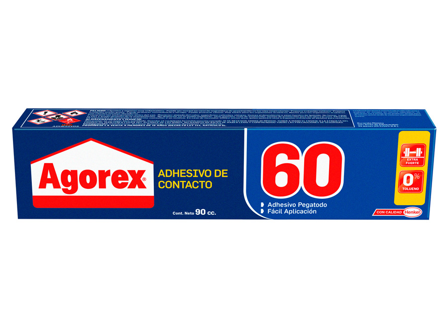  ADHESIVO CONTACTO 90 CC. AGOREX 60 ESTUCHE. 