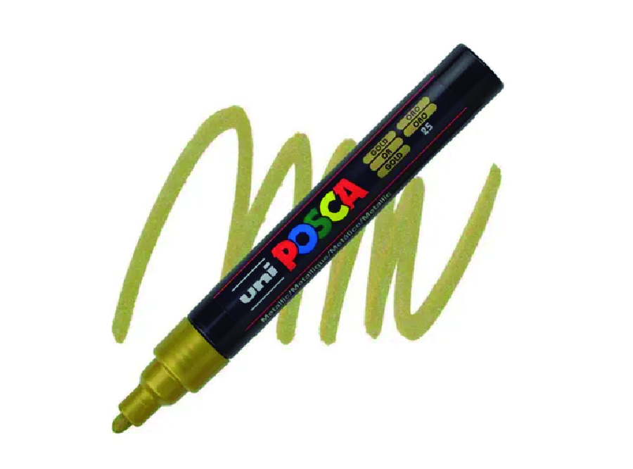  MARCADOR ACRILICO POSCA 3M DORADO 