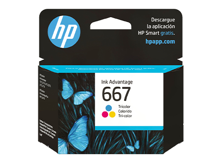  CARTRIDGE HP (667) TRI-COLOR 100 PG 