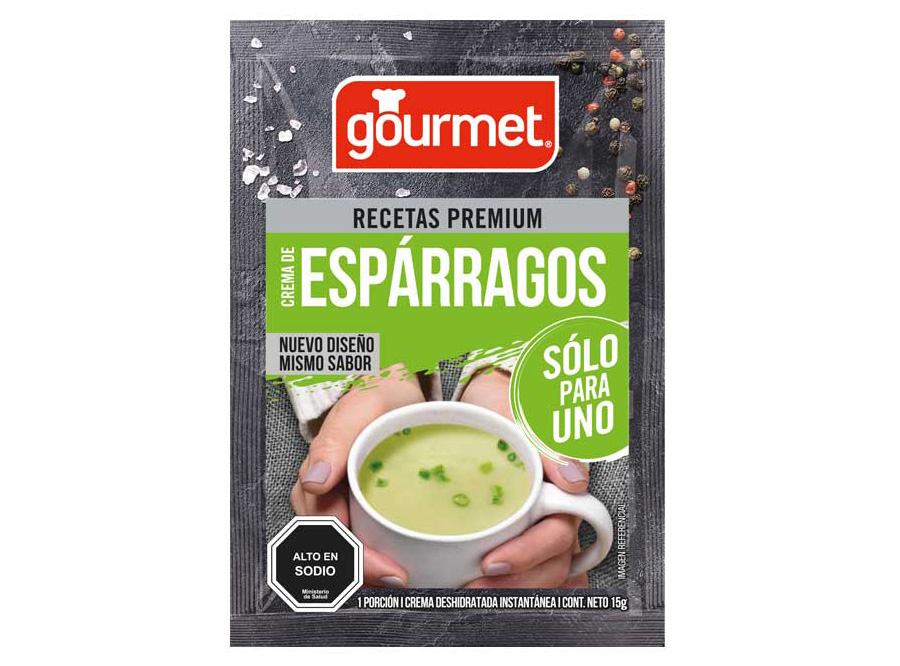  CREMA ESPARRAGO P/UNO 15 GR X 40 UN GOURMET 