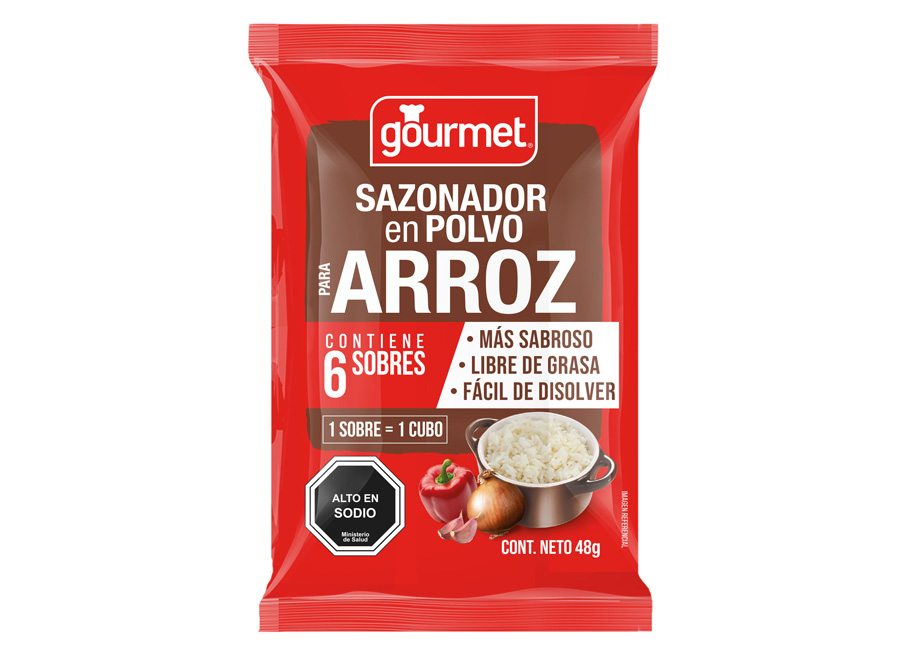  SASONADOR P/ARROZ 6 UN X 18 UN GOURMET 