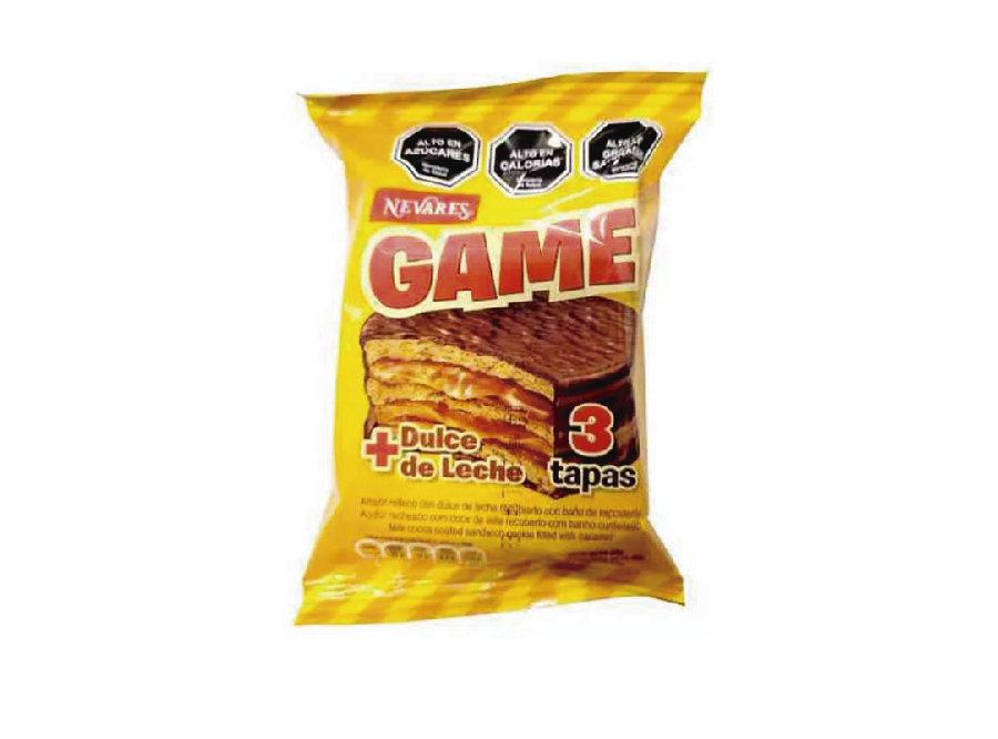  ALFAJOR CHOCOLATE NEGRO 60 GR X 24 UND GAME 