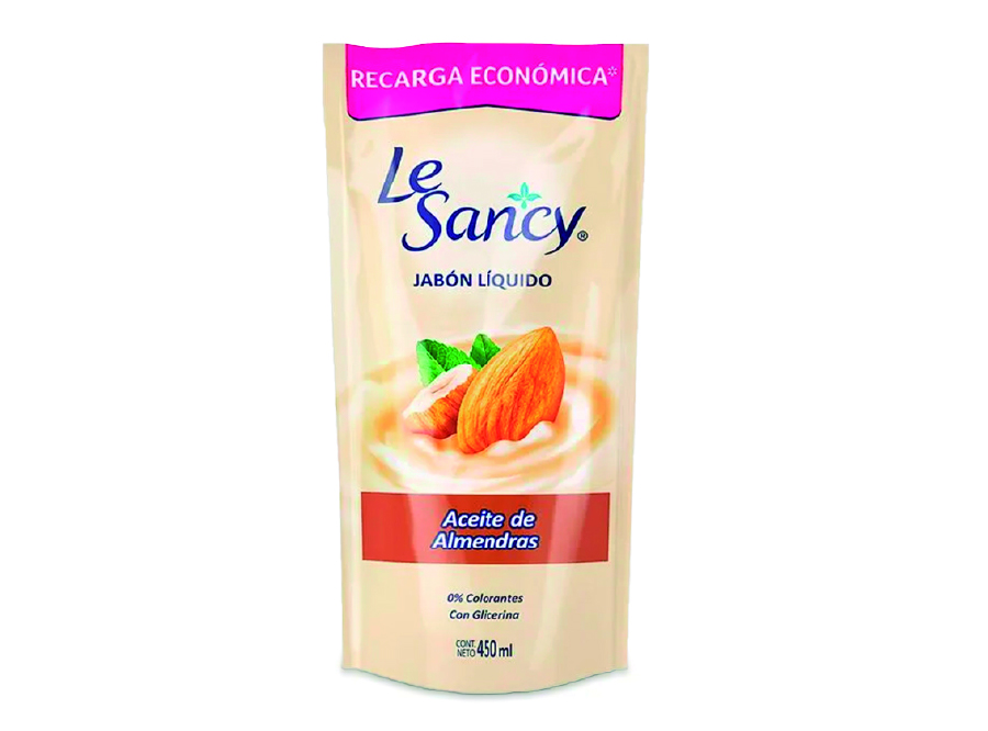  JABON LIQ.  450 ML DOYPACK ACEI/ALMENDRAS LE SANCY 