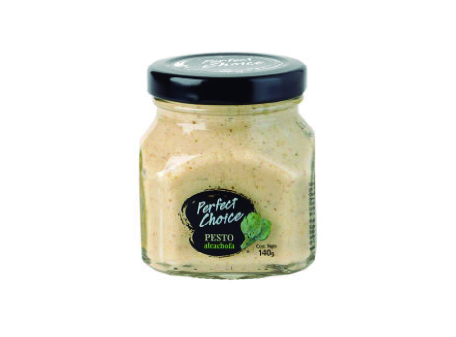  SALSA PESTO ALCACHOFA 140 GR PERFECTO CHOICE FCO 