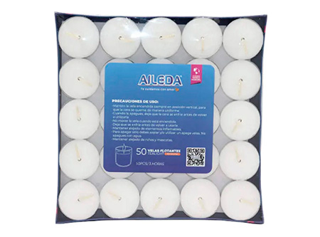  VELA FLOTANTE 10 GR PQ X 50 UN AILEDA 