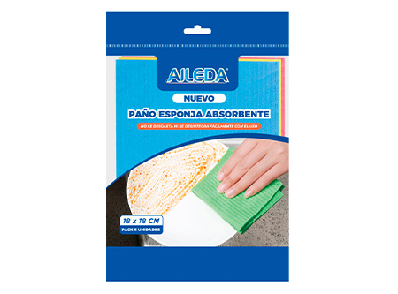  PANO ABSORB/ESPONJA X 5 UN 18X18 AILEDA 