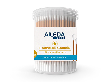  COTONITOS ALGODON DP 12 POTES X 100 UN.AILEDA 