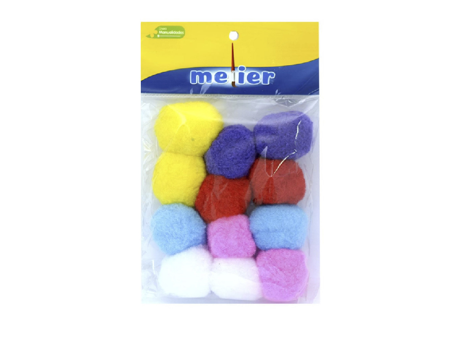  ESP. POMPOM GRANDE COLOR PQ X 12 UND 