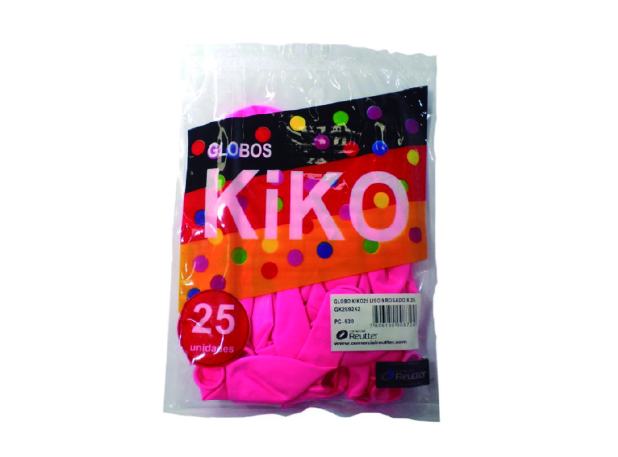  GLOBOS N.  9 PASTEL X 25 UN FUCSIA KIKO 