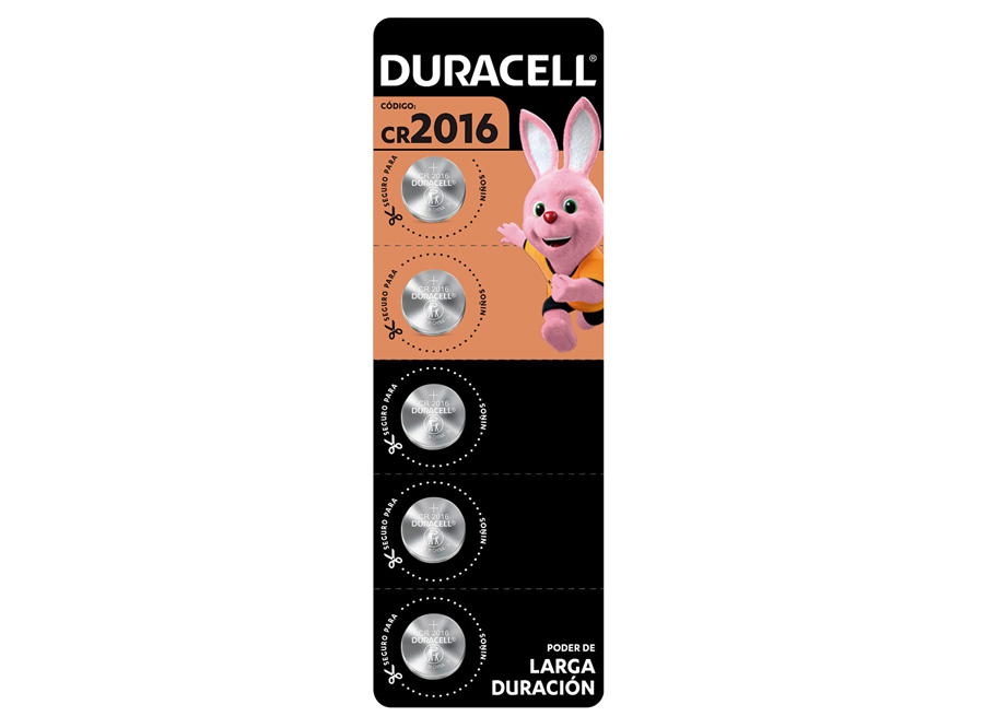  PILA LITIO 2016 X 5 UND DURACELL 