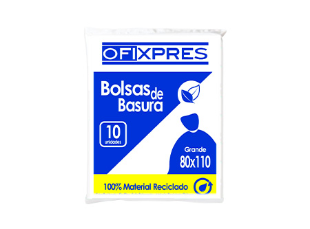  BOLSA BASURA   80 X 110 PQ X 10 UN. OFIXPRES 