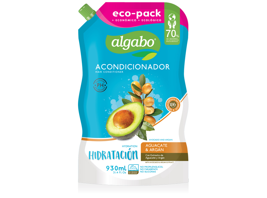  ACONDICIONADOR 930 ML ALGABO DOYPACK AGUACATE/AR** 