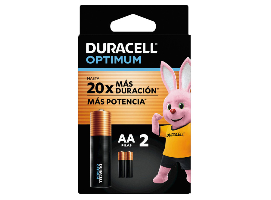  PILA ALCALINA AA X 2 DURACELL OPTIMUM 