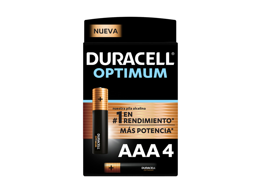  PILA ALCALINA AAA X 4 UN DURACELL OPTIMUM 