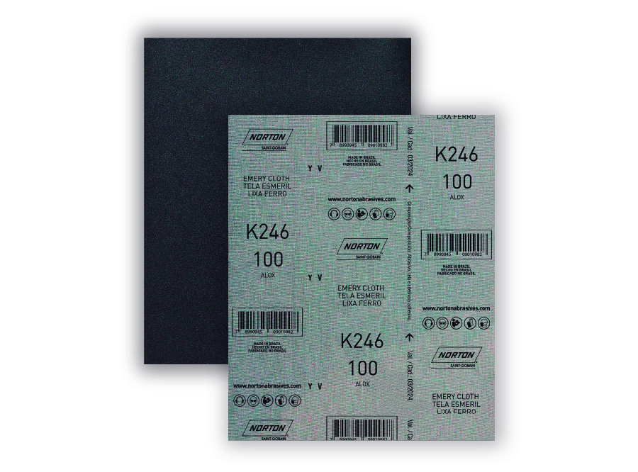  LIJA METAL K-246 SECO 225X275MM G100 25UN NORTON 