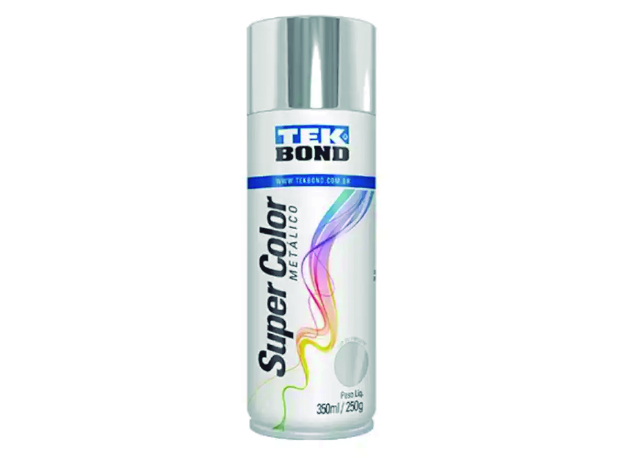 PINTURA SPRAY 400 ML METALIZADA CROMADO TEKBOND 