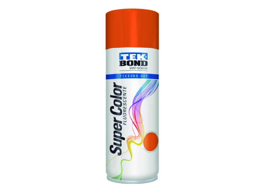  PINTURA SPRAY 400 ML FLUORESCENTE NARANJO TEKBOND 