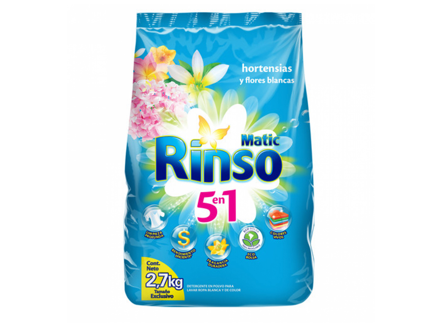  DETERGENTE POLVO 2.7 KL RINSO HORT Y F.BLANCAS 