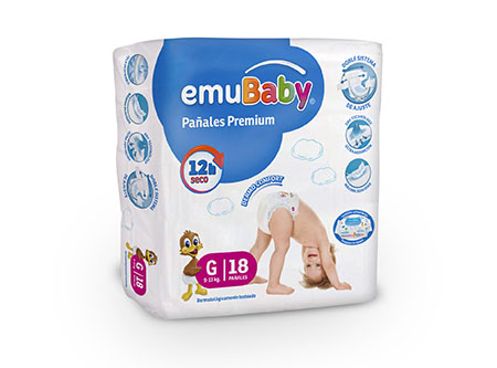  PANAL EMUBABY PREMIUM PQT X 18 UN G 