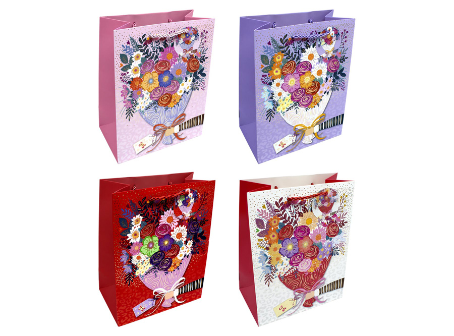  BOLSA REGALO 26X32 DPX12UN FLOREADO FECO 