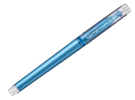  BOLIGRAFO GEL 0.7 BORRABLE CELESTE UF-222 UNIBALL 