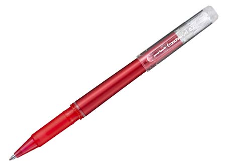  BOLIGRAFO GEL 0.7 BORRABLE ROJO UF-222 UNIBALL 