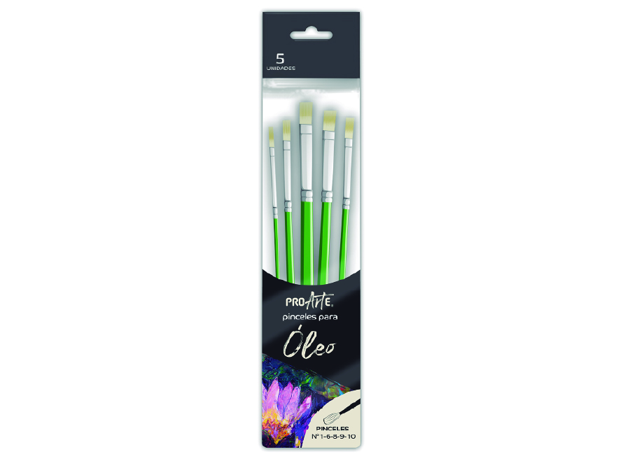  PINCEL SET PARA OLEO 5 UND PROARTE 