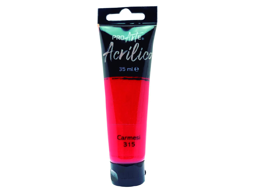  PINTURA ACRILICA 35 CC ROJO CARMESI PROARTE 