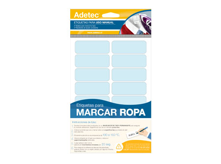  ETIQUETA ESP.MARCA ROPA COLOR LAVAB 63X23 16UN ADE 