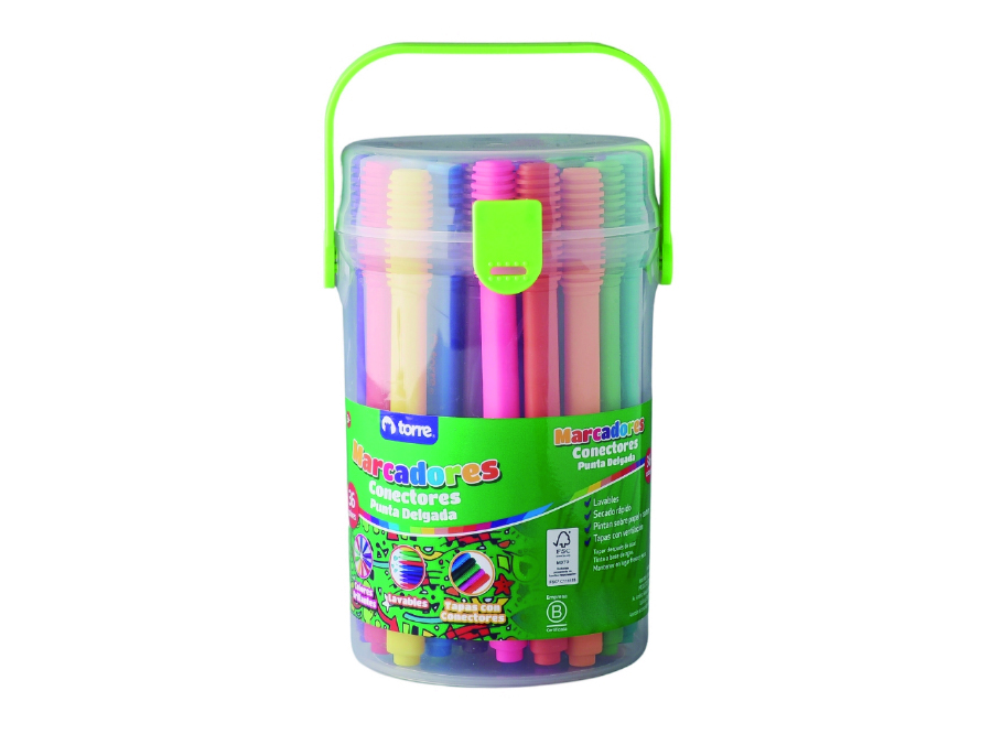  MARCADOR 36 COL. CONECTORES BALDE SURTIDO TORRE 