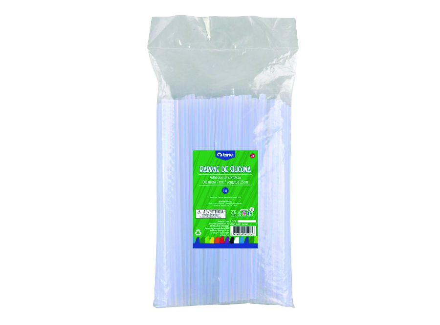  SILICONA BARRA  7MM X 25 CM X 1 KILO TORRE 