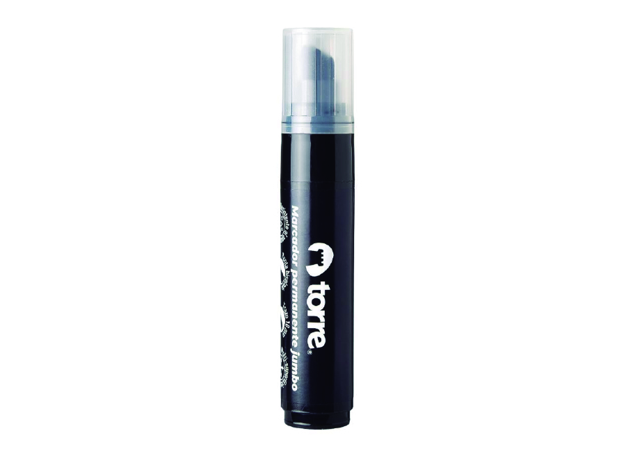  MARCADOR PERMAN.NEGRO JUMBO P.BISEL. 10MM TORRE 