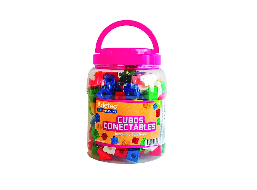  DIDACTICO ADETEC MINICUBOS CONECTORES 140 PZAS 