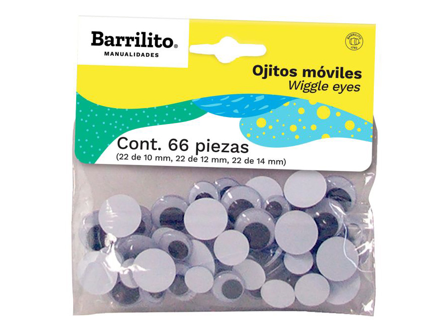  OJITOS MOVILES (66UN TAMAO DIF) BARRILITO 
