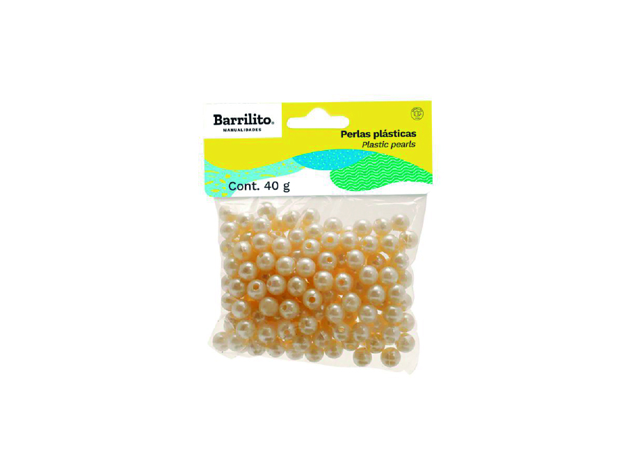  PERLAS PLASTICAS BOLSA 40G. BARRILITO 