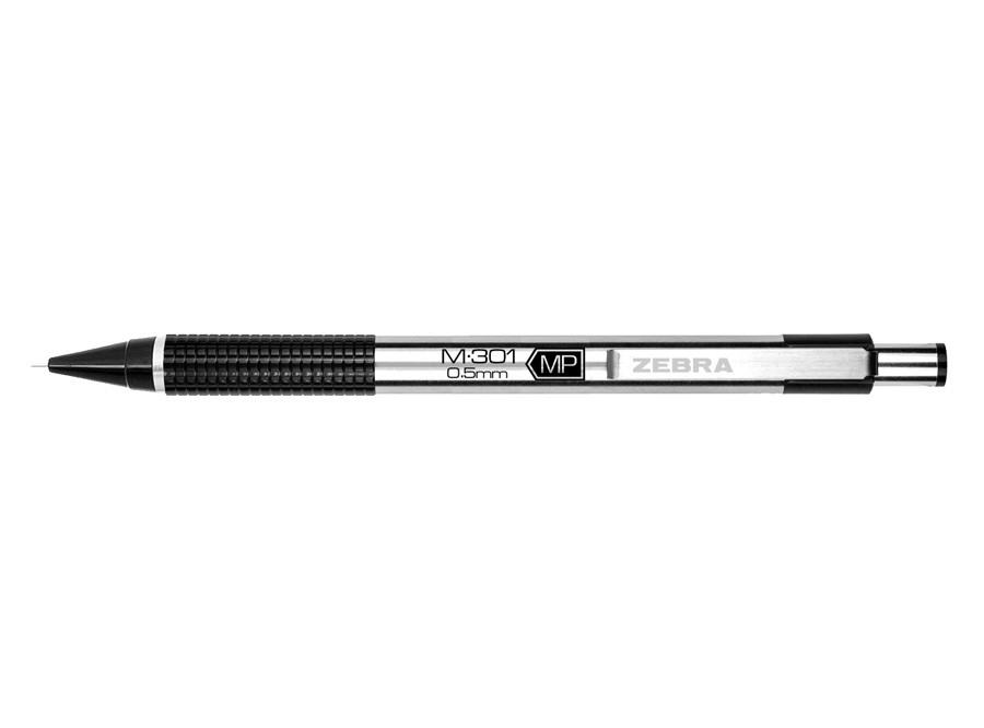  PORTAMINA 0.5MM METALICO M-301 C/GRIP NEGRO 