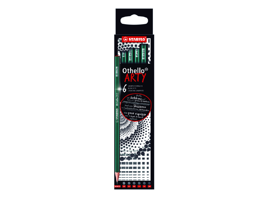  LAPIZ GRAFITO OTHELLO ARTY SET X 6 UN STABILO 