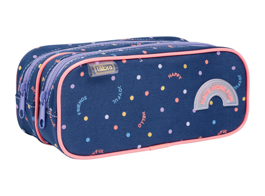  ESTUCHE ESCOLAR DUO DOTS TILIBRA 