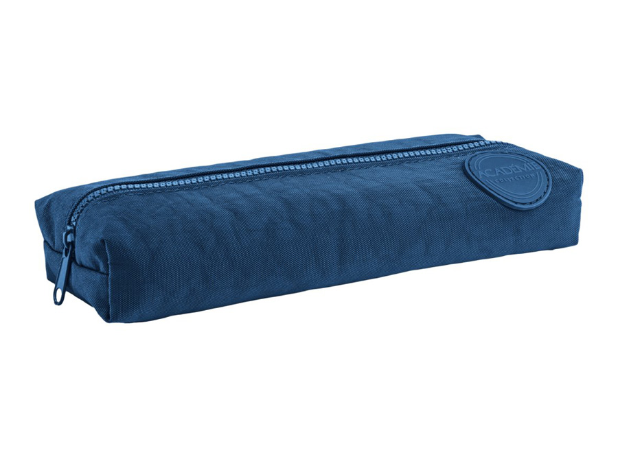  ESTUCHE ESCOLAR FLAT ACADEMIE AZUL TILIBRA 