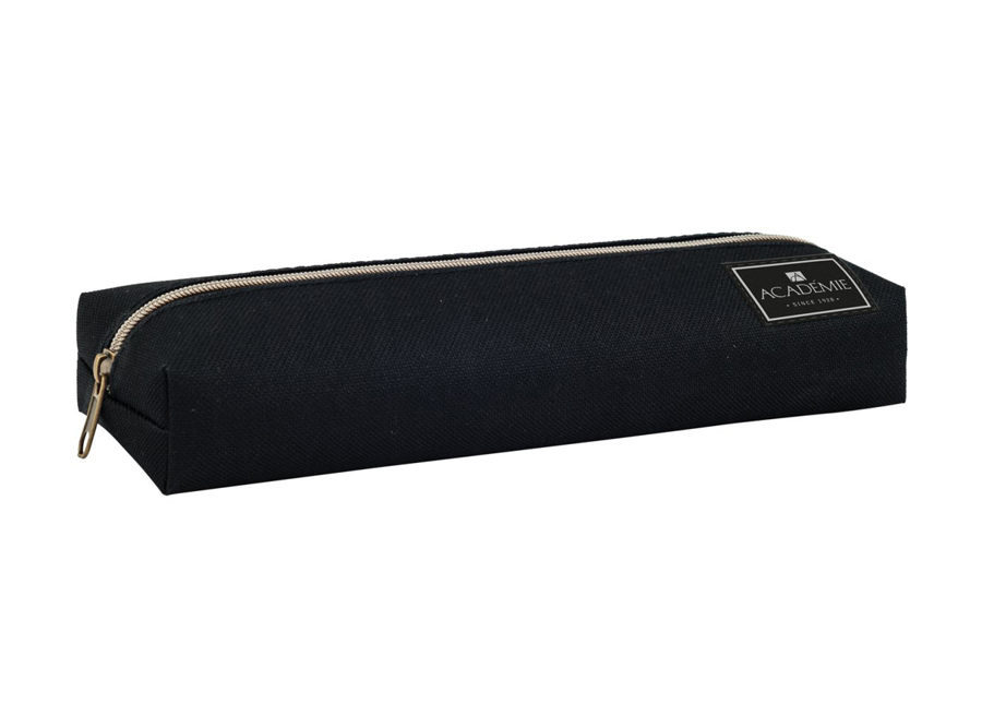 ESTUCHE ESCOLAR FLAT ACADEMIE NEGRO TILIBRA 