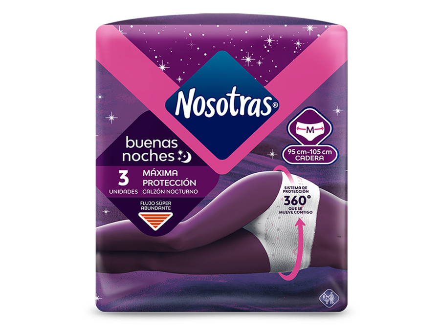  TOALLA HIG. NOSOTRAS CALZON NOCTURNO M X3 UND 