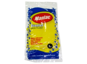  GUANTE LATEX GRANDE AMARILLO L MANLAC 