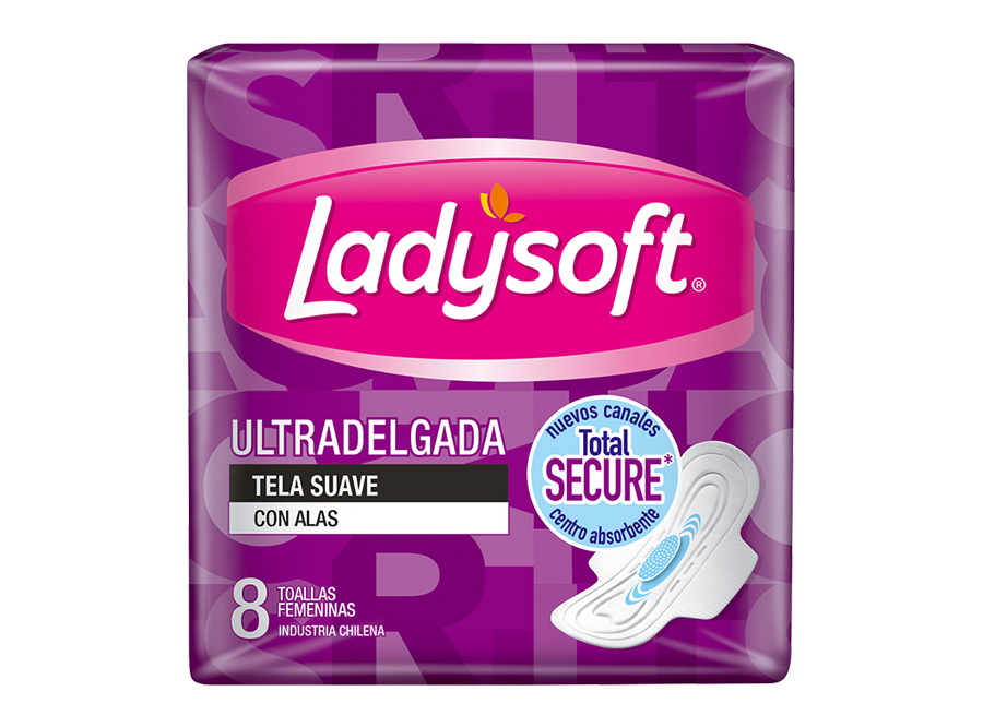  TOALLA HIG. LADYSOFT U/DELGADA X  8 UN ALAS T SUAV 