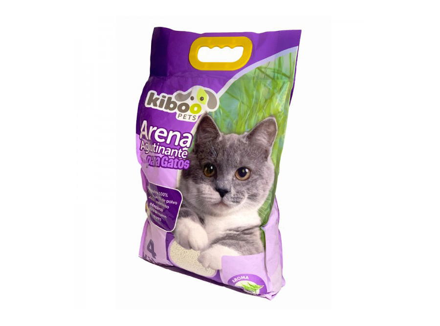  ARENA SANITARIA GATO 4KG KIBOO LAVANDA 