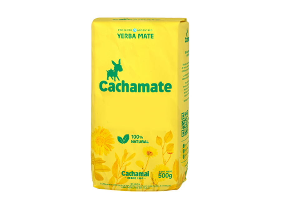  YERBA MATE 500 GR CACHAMATE POLEO-MANZ-HIN ARGENT 