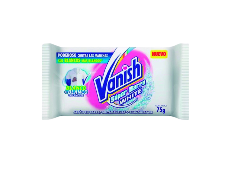  JABON BARRA ROPA VANISH 75 GR DP X 12 UN BLAN** 