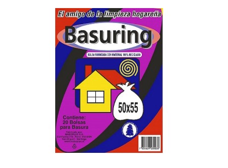  BOLSA BASURA   50 X  55 PQ X 20 UN. BASURING 