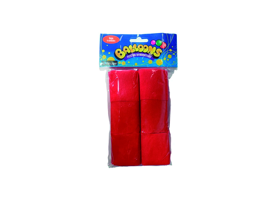  FESTON DECORATIVO X 6 UND ROJO BALLONS 